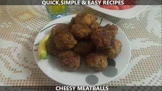 Cheesy Meatballs  Quick Simple amp Easy Recipes [upl. by Bohaty]