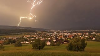 1 September 2024  Gewitter Schälchlihoger Urdorf  1958  2223 Uhr [upl. by Anoniw]