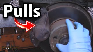 How to Fix Brakes that Pull to One Side [upl. by Notsnhoj541]