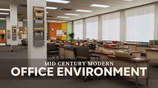 Mid Century Modern Office UE5 [upl. by Aroda371]