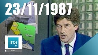 20h Antenne 2 du 23 novembre 1987  Le ministre de la défense sur le Clémenceau  Archive INA [upl. by Quince150]