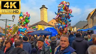 Vašar u Gračanici 2024  Zadnji vašar u ovoj godini 4K  Šetnja  Walk [upl. by Sibylle406]