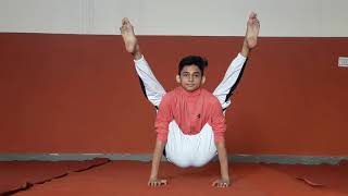 UTTHIT  TITIVASANA  ARTISTIC YOGA POSTURE DO WITH RISHUL DHIR  MY TALENTED STUDENT [upl. by Best]