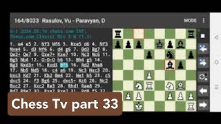 Chess Tv part 33 chessgames chesstv [upl. by Nosrettap]