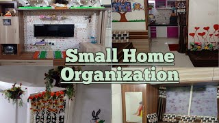 1RK Flat Interior design Small Home Organization [upl. by Cacia]