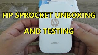 HP SPROCKET Printer UnboxingSetting upPrinting [upl. by Aineles116]