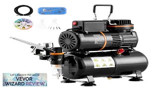 VEVOR Airbrush Kit Dual Fan Air Tank Compressor System Kit with 35L Review [upl. by Pruchno]