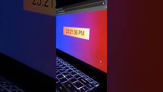 Digital Clock using Html Css and JavaScript shorts youtubeshorts [upl. by Helbonia]