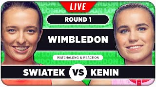 SWIATEK vs KENIN • Wimbledon 2024 • LIVE Tennis Talk Watchalong [upl. by Ordep]