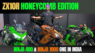 Kawasaki Ninja 1000SX VS Zx10R Honeycomb VS Ninja 400  Rare Superbikes  Superbikes Emporio [upl. by Ainadi]