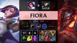 Fiora Top vs Skarner Godlike  EUW Master Patch 1418 [upl. by Cirdor]