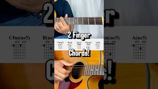 The most simple chords Just 2 notes Fingerpicking a nice chord progression in C minor [upl. by Amick]