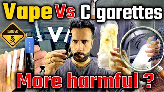 Vape vs Cigarettes I Science Experiment by Ashu Sir  Harmful Effects Of Smoking 😮 [upl. by Nonnaer896]