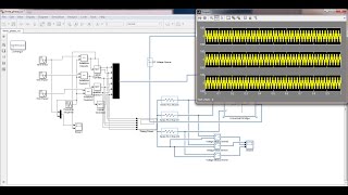 SPWM Inverter  Simulink model of 3 phase inverter [upl. by Ayor]