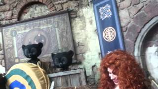 Meeting Merida at Walt Disney World Magic Kingdom from Disney movie Pixars Brave [upl. by Atteuqram]