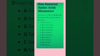 Non Essential Amino Acidsshortsvideo science education chemistry biology biologyeducation [upl. by Anytsirhc]