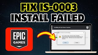 How to Fix Epic Games Error “IS0003 Install Failed  Could not create directory” on PC [upl. by Lathan809]