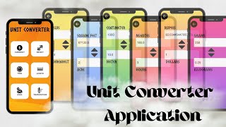 Unit Converter Application Using Android Java Development  UI using XML  Android Studio [upl. by Nylsirhc348]