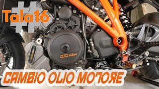 CAMBIO OLIO  PROBLEMI FRIZIONE KTM 1290 SUPER DUKE R MOTUL 8100 10w60 LAVAGGIO TALA16 [upl. by Mirabel]