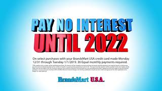 Brandsmart USAs 2Day New Year Financing Event Ends Today Offer ends 010119 [upl. by Coady]