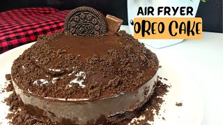 4 ingredient Oreo Cake in Air Fryer [upl. by Ahsert]