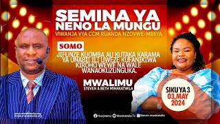 SEMINA YA NENO LA MUNGU  MWL STEVEN MWAKATWILA 03052024 VIWANJA VYA CCM RUANDA NZOVWE MBEYA [upl. by Odlareg]