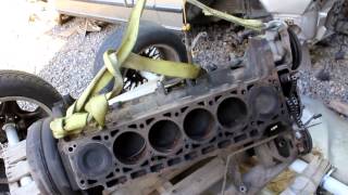 BMW M106 745i turbo motor buggy before rebuild [upl. by Syverson]