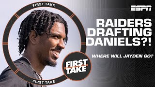 Should the Raiders be ULTRA AGGRESSIVE amp trade up to draft Jayden Daniels  First Take [upl. by Iggep]