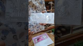 1000 ₹ Pure Antique Silver Currency Notes 😱 ytshorts shorts [upl. by Ecydnac]