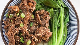 Easy Bulgogi  Korean BBQ Beef [upl. by Perdita]