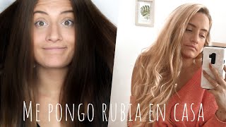 CÓMO DECOLORAR COMPLETAMENTE EL CABELLO De morena a rubia en casa ¡¡CAMBIO RADICAL [upl. by Syla]