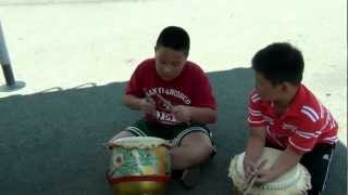 Lion Dance Drumming mini drummers [upl. by Cleve929]