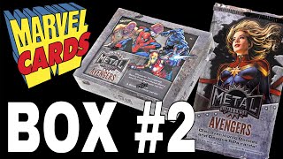 Why stop Unboxing Marvel Metal Universe Avengers trading cards [upl. by Ahsiyn]