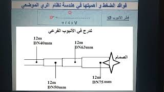 كورس فواقد الضغط في نظام الري الموضعي الجزء الثاني Pertes de Charge en Irrigation localisée [upl. by Heigho]