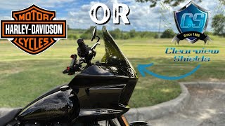 Clearview Shield vs Harley 10quot Windscreen  Low Rider ST [upl. by Lussi]