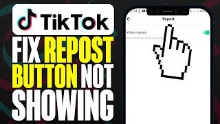 How To Fix TikTok Repost Button Not Showing 2024 [upl. by Denten]