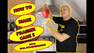 REAL STRAWBERRIES HOW to MAKE Fraiser CAKE home  videoKItCHEN NEW 2021 RECIPE [upl. by Helbonnas70]