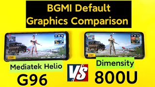 Dimensity 800U vs Mediatek Helio G96 BGMI Default Graphics Comparison any 60fps Support 🤔 [upl. by Nore]