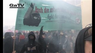 Block der Interventionistischen Linken auf der Bündnisdemo gegen G8Gipfel 2007 Rostock 262007 [upl. by Eek]