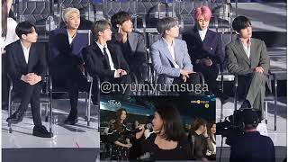 BANGTWICE BTS reaction to TWICE interview at TMA quotThe Fact Music Awardquot 190424 💙💜 [upl. by Eniloj]