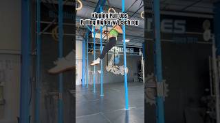 Kipping pullups pulling higher with each rep [upl. by Immac]