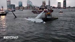 Sully Sullenbergers US airways FLIGHT 1549 RAW FOOTAGE miracle on the Hudson aftermath jan152009 [upl. by Eanal66]