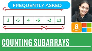 Counting Subarrays InterviewBit  Intuition  Code Example [upl. by Idonah]