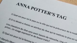 Anna Potters TAG AnnaPotter83 [upl. by Arden]