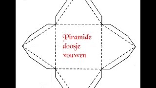 piramide doosje vouwen [upl. by Harraf776]