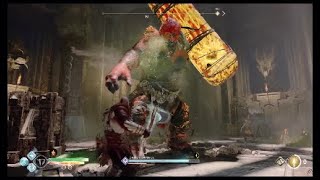 God of War Daudi Hamarr Quick Kill Optional Boss Veithurgard Dwarven Castle [upl. by Noiroc]