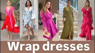 TRENDY WRAP DRESSES 2024❤️ [upl. by Cioban]