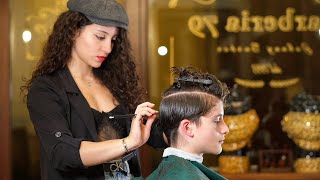 ASMR 💈 WOMAN BARBER  “ITALIAN STYLE” [upl. by Kauffman]