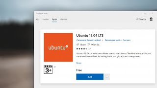 How to install ubuntu on windows 10 from Microsoft store [upl. by Anerec975]