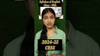 Syllabus of English for class 10th CBSE shorts youtubeshorts studywithanamika [upl. by Norud]